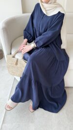 Dina Elbise - Lacivert - Görsel 5