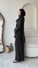 Yumi Şal Yaka Takım - Siyah - Görsel 2