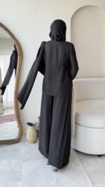 Yumi Şal Yaka Takım - Siyah - Görsel 3