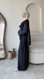 Yumi Şal Yaka Takım - Lacivert - Görsel 2