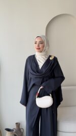 Yumi Şal Yaka Takım - Lacivert - Görsel 4