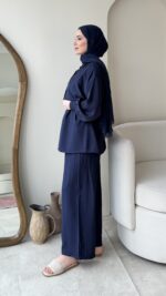 Lumi Krinkıl Takım - Lacivert - Görsel 2