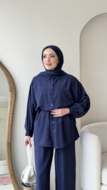 Lumi Krinkıl Takım - Lacivert - Görsel 4