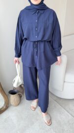 Lumi Krinkıl Takım - Lacivert - Görsel 5