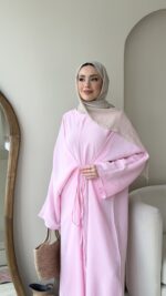 Nia Bağlamalı Elbise - Pembe - Görsel 4