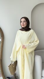 Nia Bağlamalı Elbise - Sarı - Görsel 4