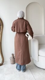 Kığıl Trenç - Kahverengi - Görsel 3