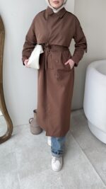 Kığıl Trenç - Kahverengi - Görsel 5