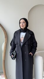 Kığıl Trenç - Siyah - Görsel 4