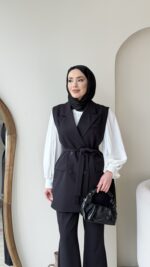 Penta Blazer Yelekli Takım – Siyah - Görsel 4