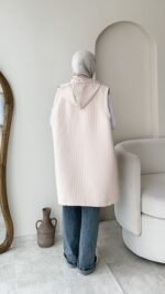 İndirimli Kapitone Yelek - Taş - Görsel 3