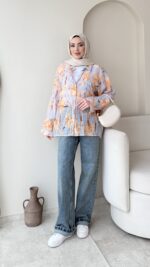 İndirimli Desenli Gömlek - Çok Renkli