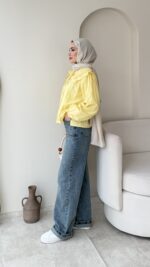 İndirimli Bebe Yaka Gömlek - Sarı - Görsel 2