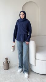 Life Fularlı Gömlek - Lacivert