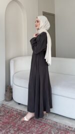 Nara Bağlamalı Elbise - Kahverengi - Görsel 2