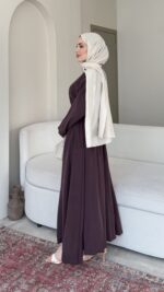 Nara Bağlamalı Elbise - Mürdüm - Görsel 2