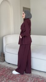 Berry Dik Yaka Takım - Mürdüm - Görsel 2