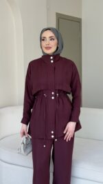 Berry Dik Yaka Takım - Mürdüm - Görsel 4