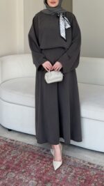 Yesra Modal Takım - Antrasit - Görsel 5