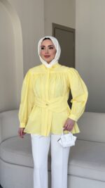 Soon Tasarım Gömlek - Sarı - Görsel 4