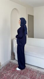 Azra Oyşo Takım-Lacivert - Görsel 2