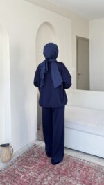 Azra Oyşo Takım-Lacivert - Görsel 3
