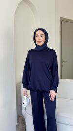 Azra Oyşo Takım-Lacivert - Görsel 4