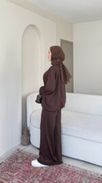 Azra Oyşo Takım-Kahve - Görsel 2