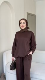 Azra Oyşo Takım-Kahve - Görsel 4