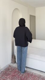 Meray Kimono-Siyah - Görsel 3