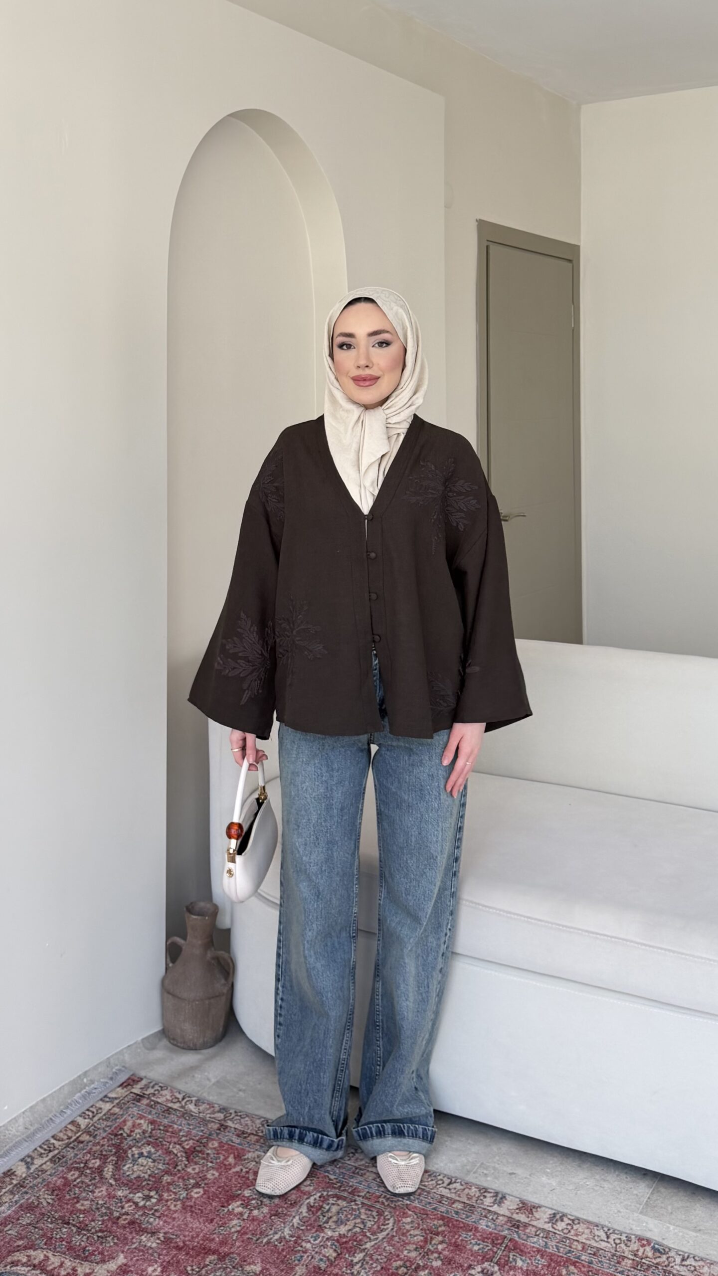 1777311442_0_69ef9ed205303.jpeg Meray Kimono-Kahve - Görsel 1