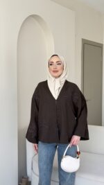Meray Kimono-Kahve - Görsel 4