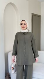 Cosy Tensel Takım-Haki - Görsel 4