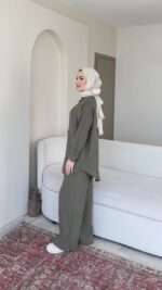 Cosy Tensel Takım-Haki - Görsel 2