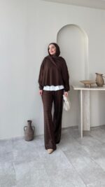 Lunar Taşlı Pantalon - Siyah - Görsel 4