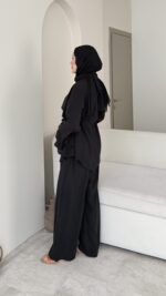Leya Kat Katlı Takım-Siyah - Görsel 2