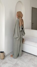 Loly Pelerin Detaylı Takım-Haki - Görsel 2