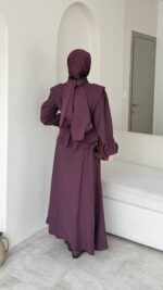 Erna Etekli Takım-Mürdüm - Görsel 3