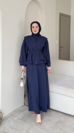 Erna Etekli Takım-Lacivert
