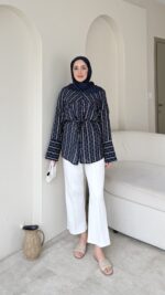 Zenna Puantiyeli Gömlek-Laci