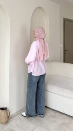 Seyla Gömlek-Pembe - Görsel 2