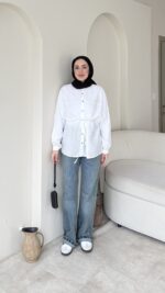 Seyla Gömlek-Beyaz