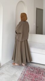 Manca Kimono Takım-Haki - Görsel 2