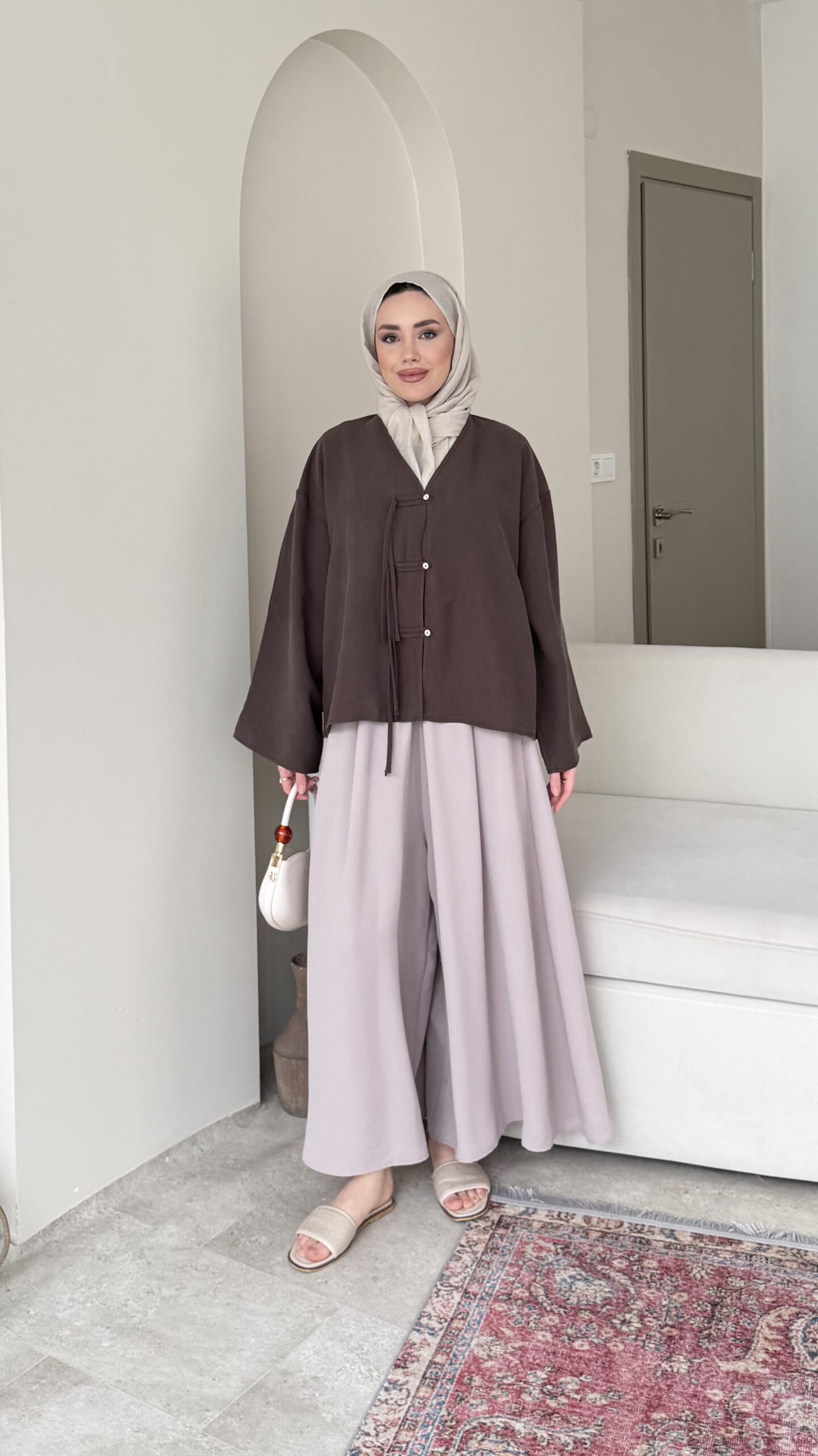 1777916158_0_69f8d8fe5b88d.jpeg Duka Kimono-Kahve - Görsel 1