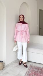 Zery Gömlek-Pembe