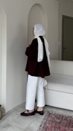 Zery Gömlek-Mürdüm - Görsel 2