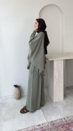 Selvi Yarasa Kol Takım-Haki - Görsel 2