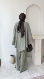 Selvi Yarasa Kol Takım-Haki - Görsel 3