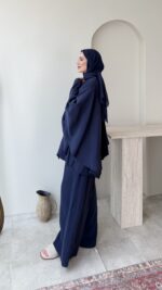 Selvi Yarasa Kol Takım-Lacivert - Görsel 2