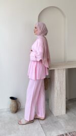 Feril Bağlamalı Takım-Pembe - Görsel 2